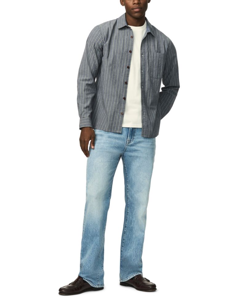 Men's Satoshi Long-Sleeve Striped Regular-Fit Shirt
