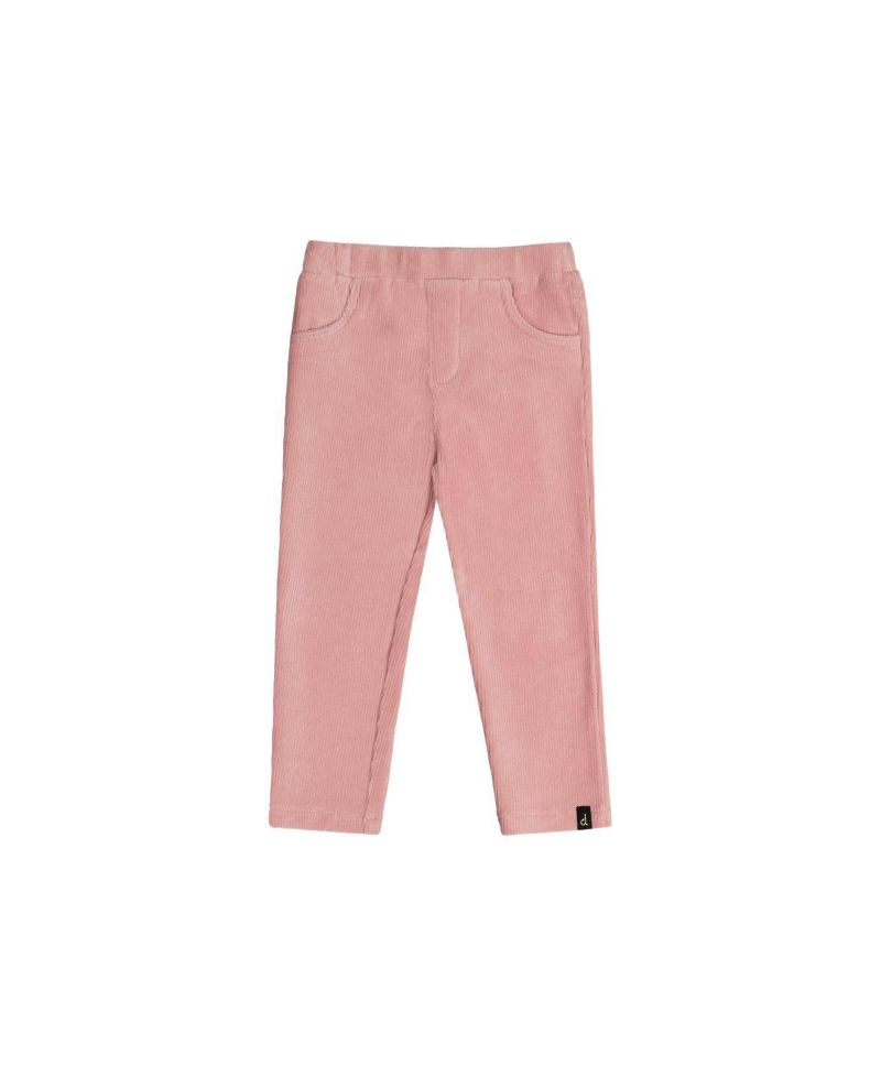 Baby Girls Stretch Velour Treggings Pale Dusty