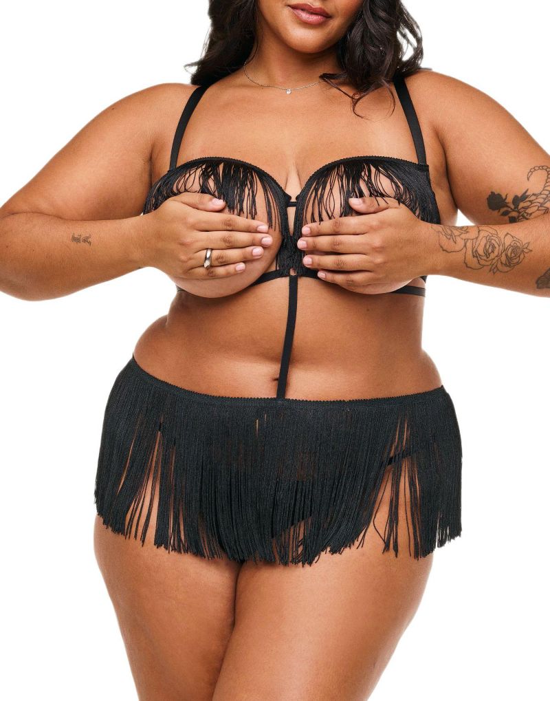Plus Size Neveah Fringe Playsuit Lingerie