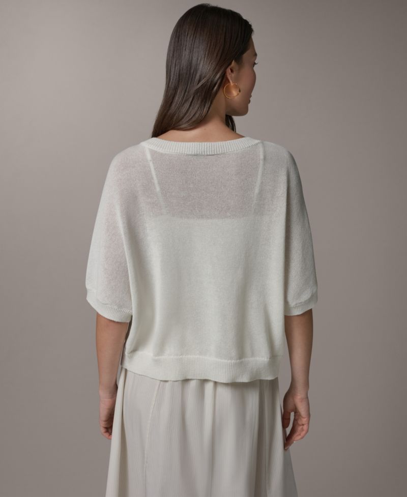 Women's Crewneck Cardigan Sweater