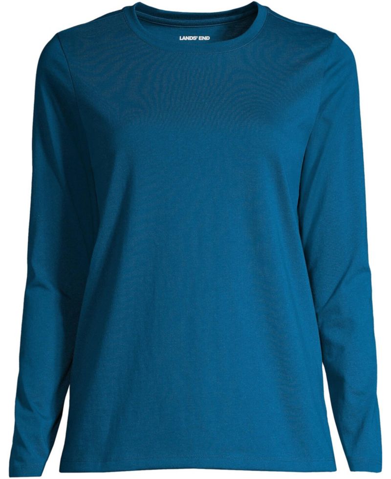 Women's Supima Cotton Long Sleeve Crewneck T-Shirt