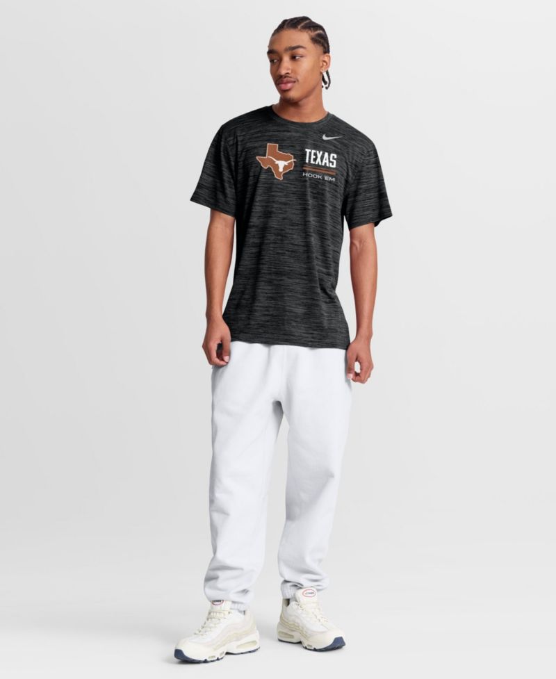 Men's Black Texas Longhorns Sideline Velocity Dri-FIT T-Shirt