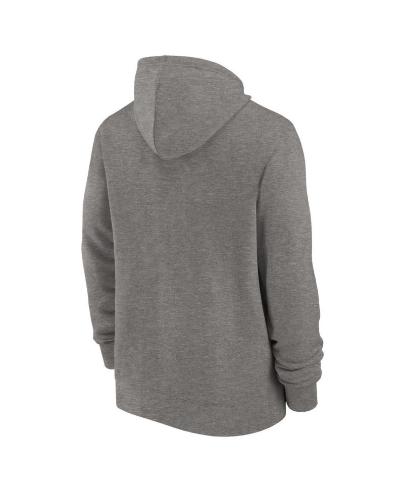 Men's Heather Charcoal Green Bay Packers Historic Lifestyle Full-Zip Hoodie