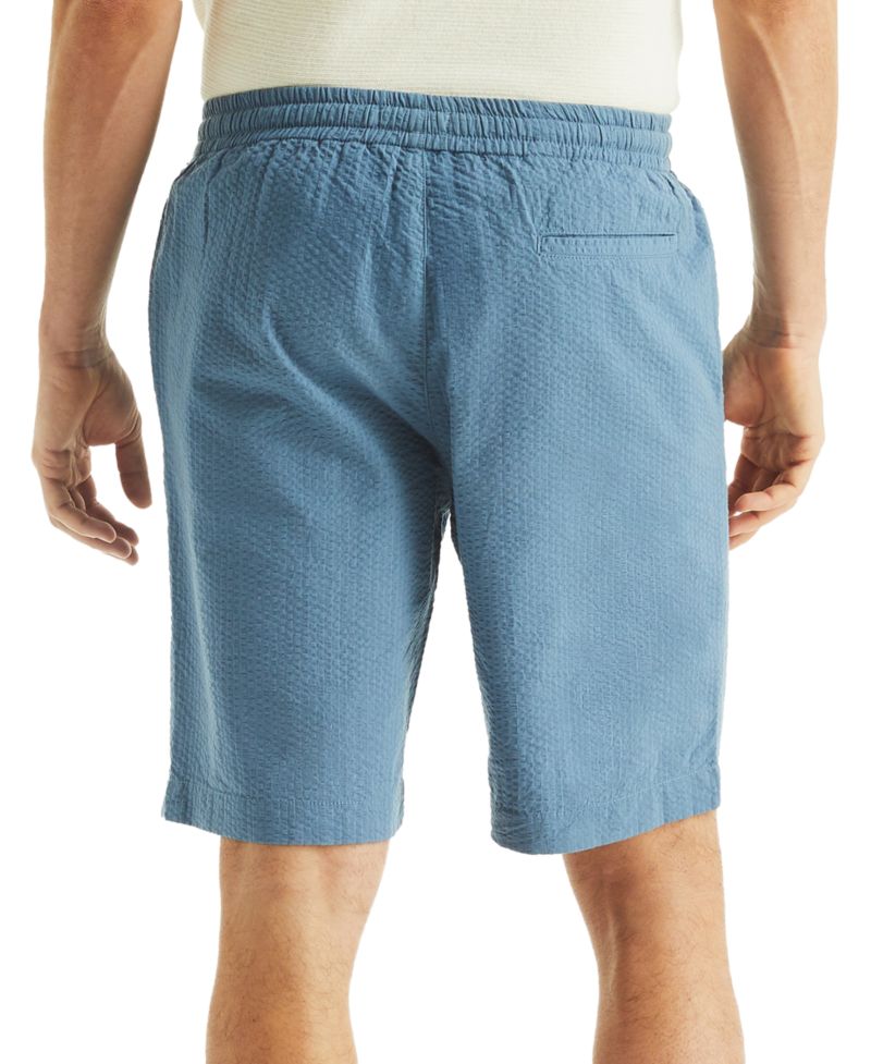 Men's Seersucker Drawstring 9.5" Shorts