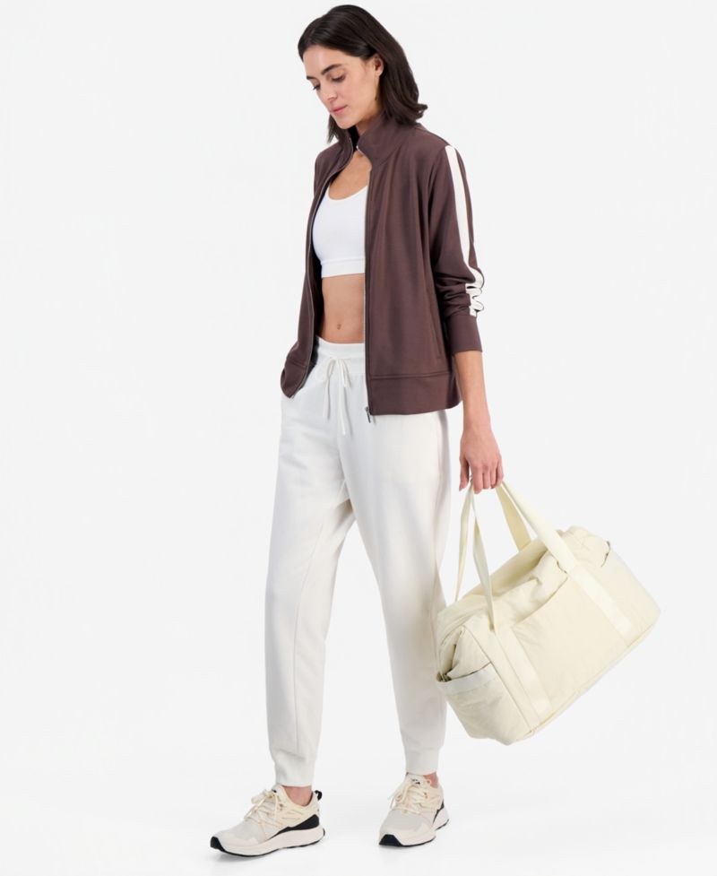 Women's Mock-Neck Relaxed-Fit Full-Zip Jacket