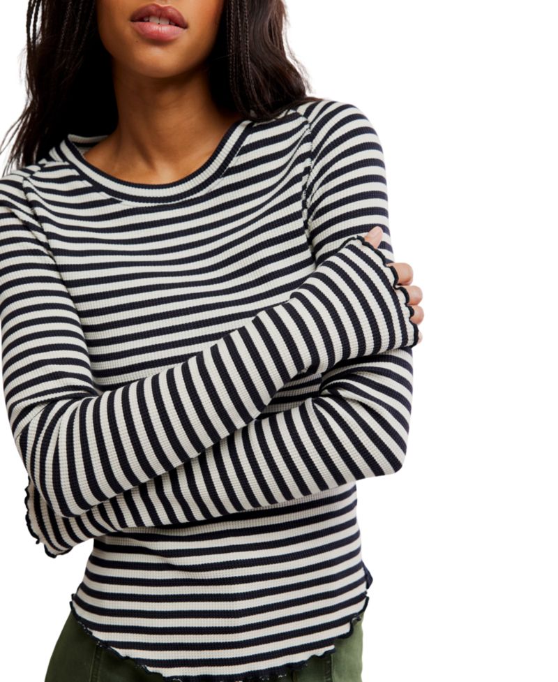 Women's We The Free Easy Does It Long-Sleeve Striped T-Shirt