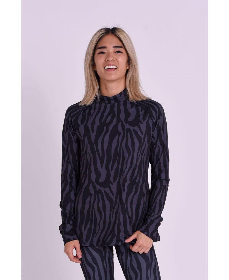 Clothing Women's Baselayer Top - Black Tiger