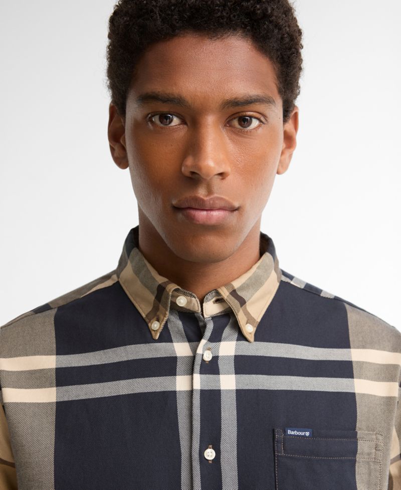 Men's Dunoon Tailored-Fit Tartan Twill Shirt