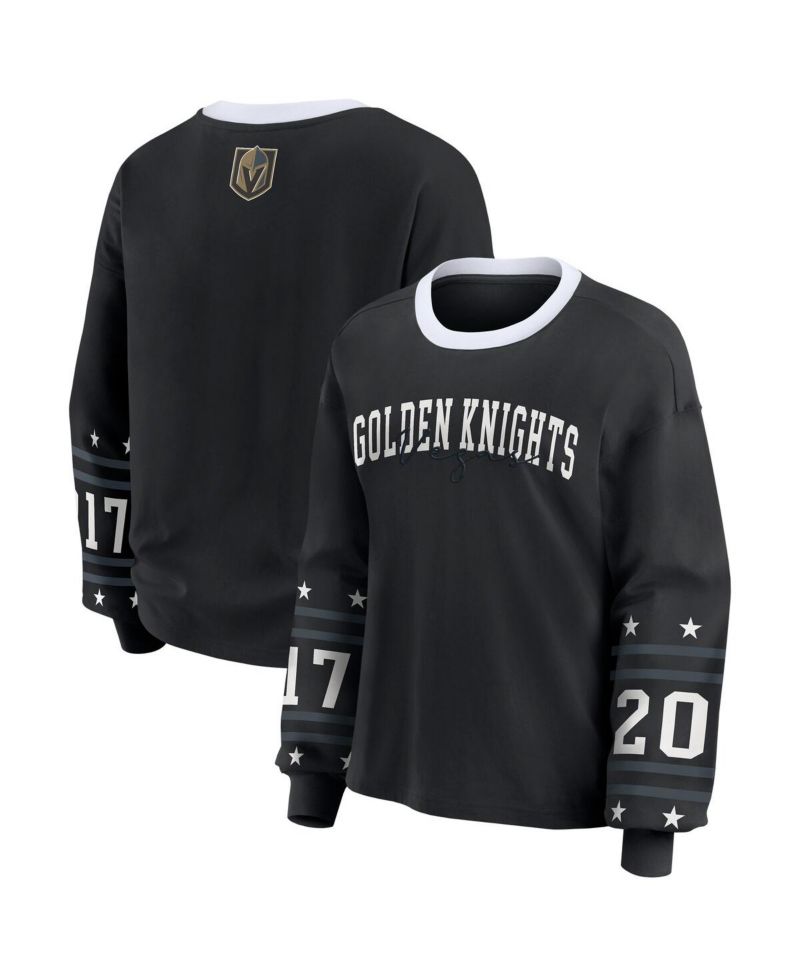 Women's Black Vegas Golden Knights Long-Sleeve Sport T-Shirt