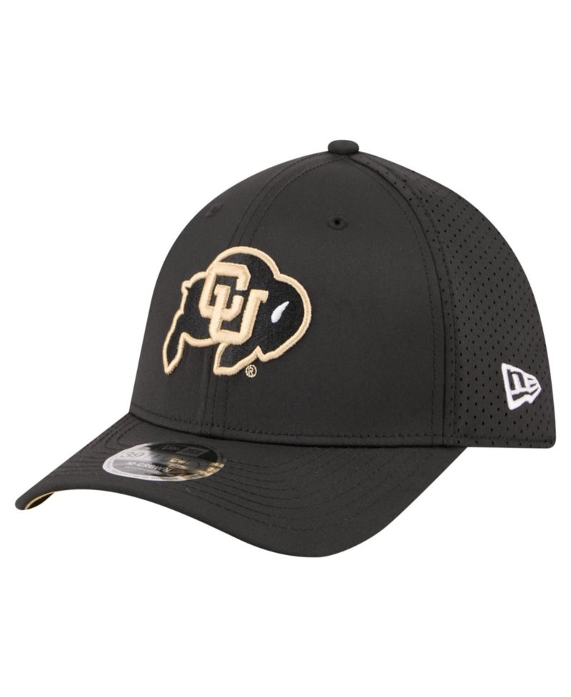 Men's Black Colorado Buffaloes 39THIRTY M-Crown Stretch Hat