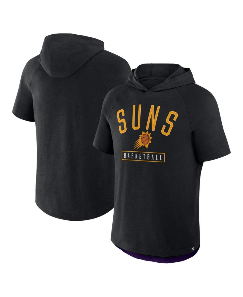 Men's Black Phoenix Suns Pass Legend Raglan Hoodie T-Shirt