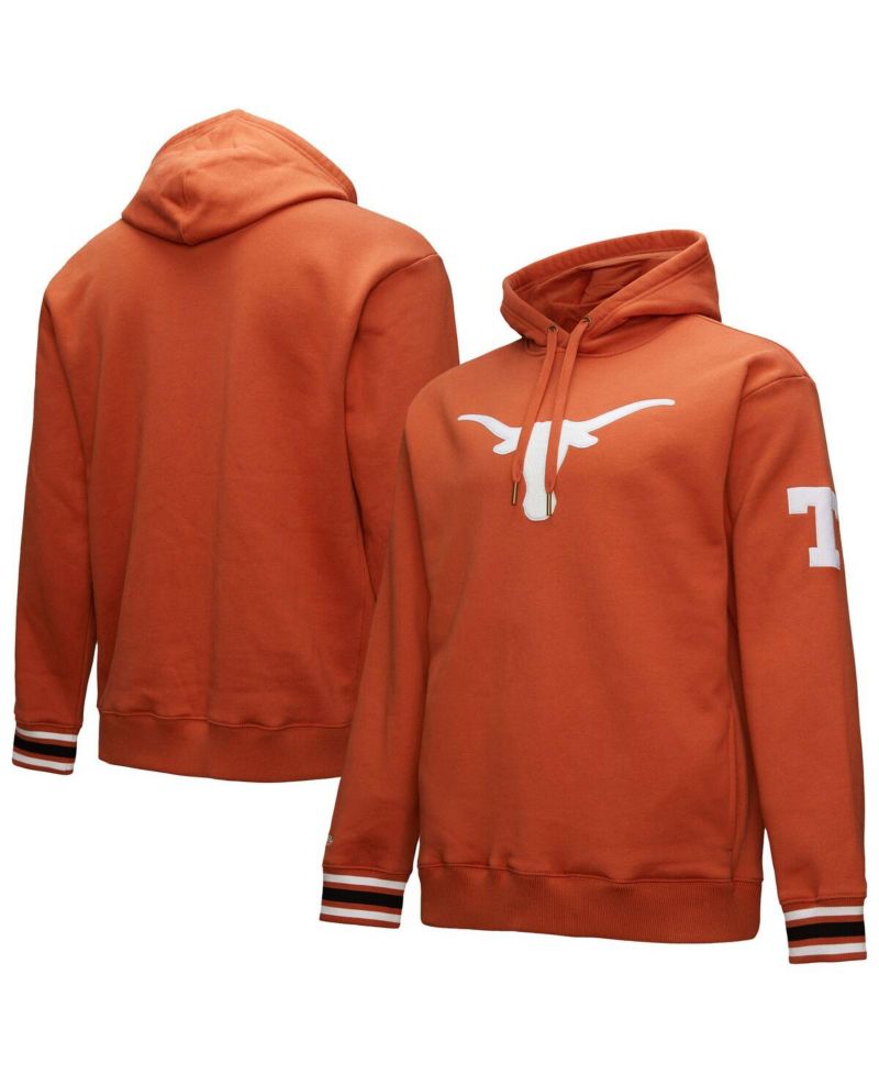 Men's Texas Orange Texas Longhorns Chainstitch Fleece Pullover Hoodie