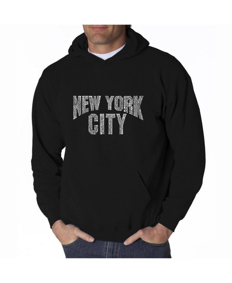 Men's Word Art Hoodie - New York City Neighborhoods