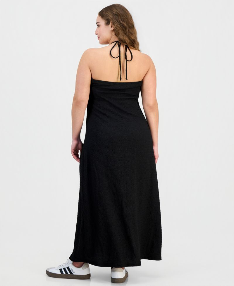 Trendy Plus Size Halter Bandeau Maxi Dress
