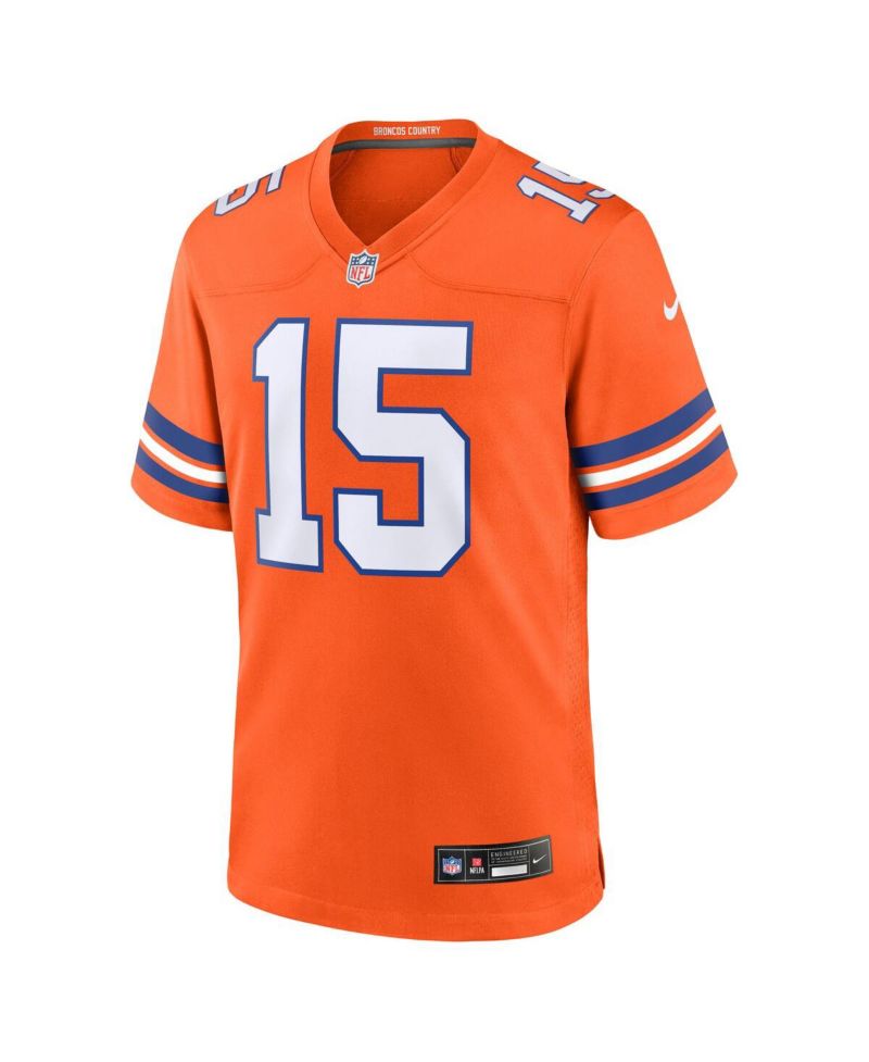 Men's Nik Bonitto Orange Denver Broncos Alternate 2 Mile High Collection 1977 Throwback Game Jersey