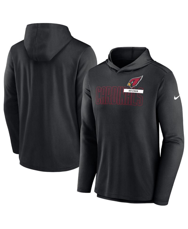 Men's Black Arizona Cardinals Performance Team Pullover Hoodie