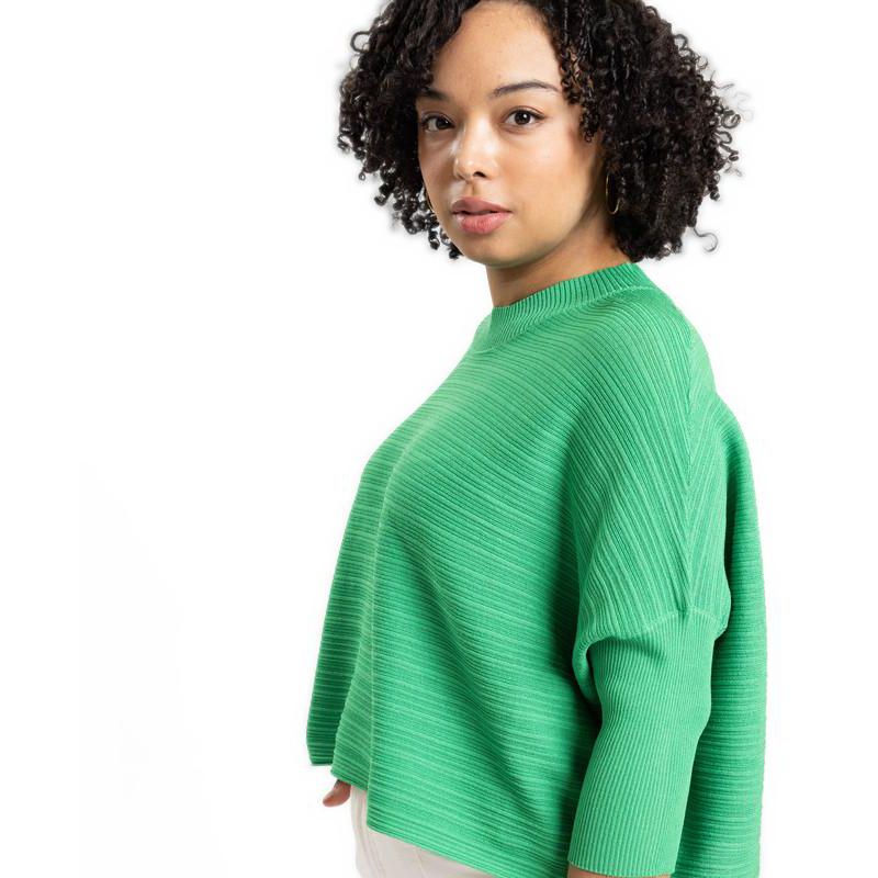 Women's Brooklyn Lightweight Textured Cropped Sweater