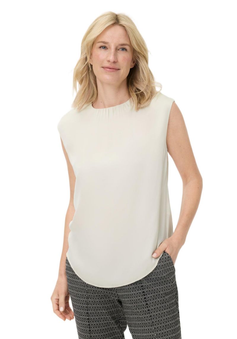 Women's Satin Effect Sleeveless Shell Top