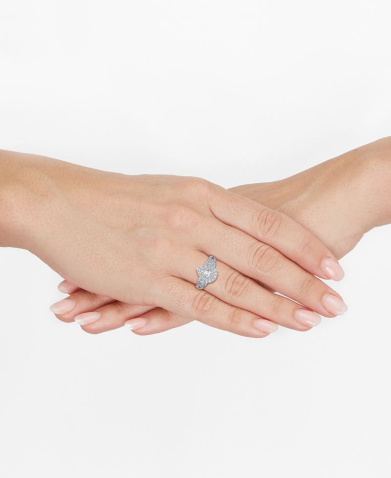 Diamond Engagement Ring (1-1/2 ct. t.w.) in 14k White Gold