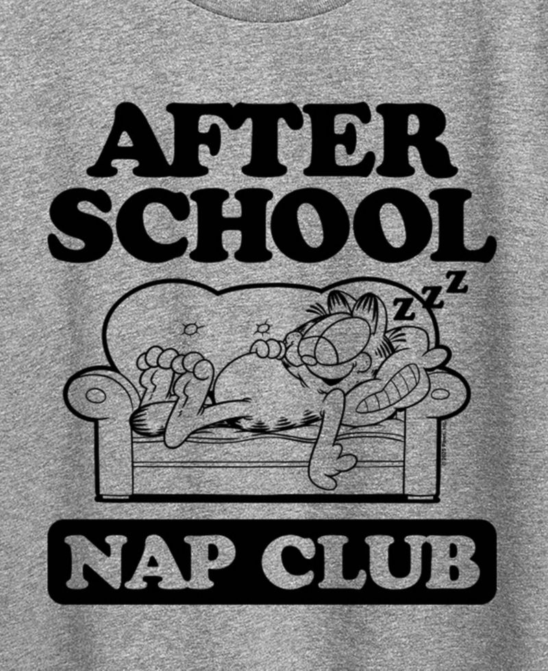 Plus Size The Garfield After School Nap Club Graphic T-Shirt