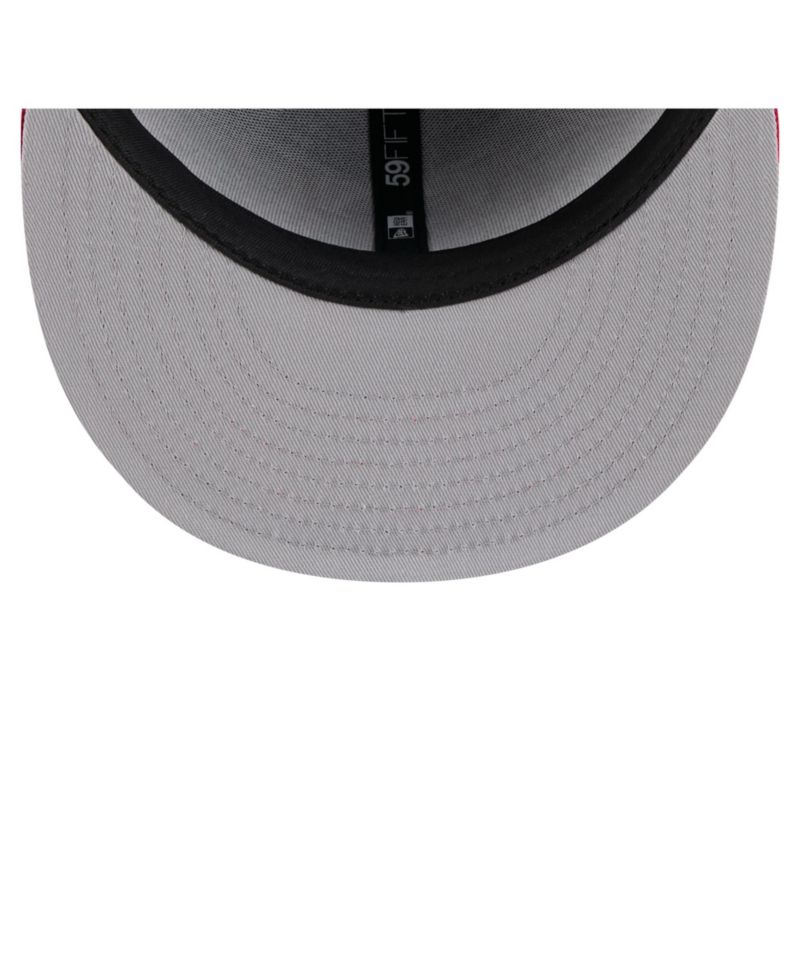 Men's Royal/Red Texas Rangers Retro Pattern 59FIFTY Fitted Hat