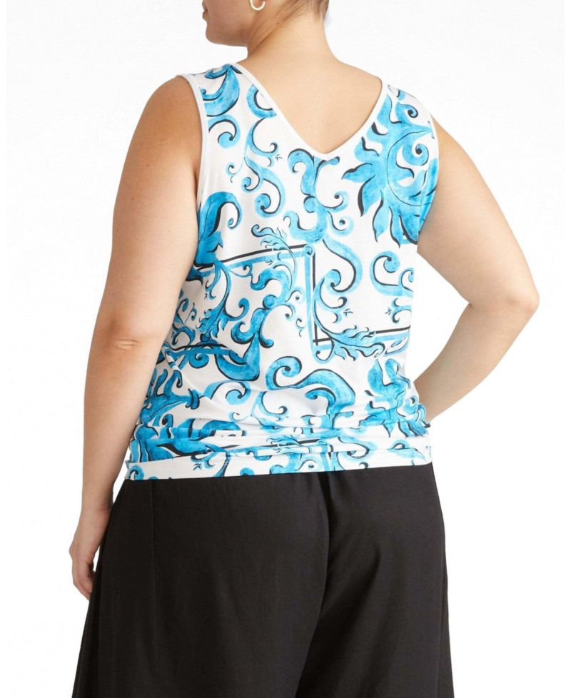 Plus Size Double V Tank