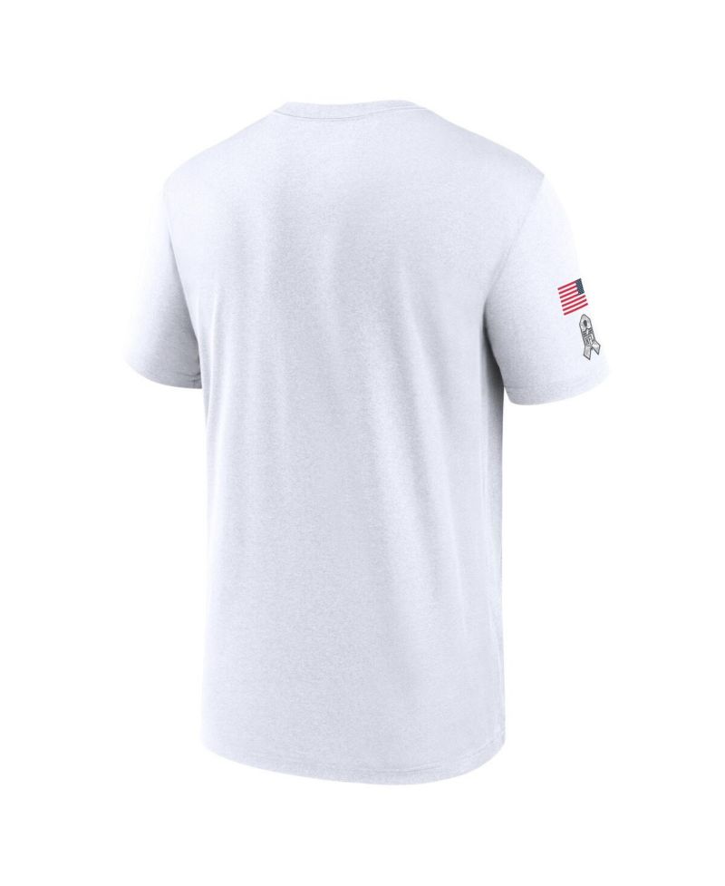Men's White New Orleans Saints 2024 Salute To Service Legend Performance T-Shirt