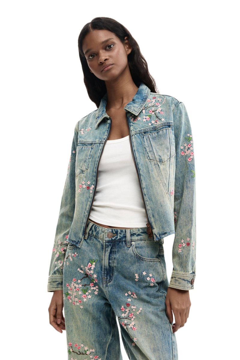 Women's Embroidered denim jacket
