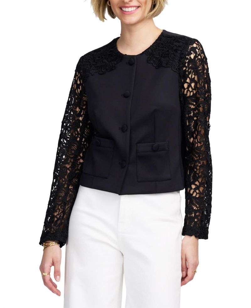 Women's Lace Satin Jacket