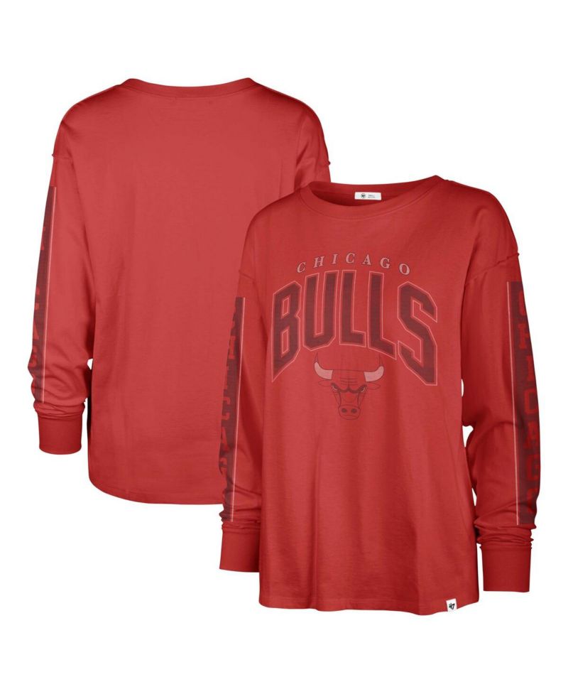 Women's Red Chicago Bulls Tomcat Long Sleeve T-Shirt
