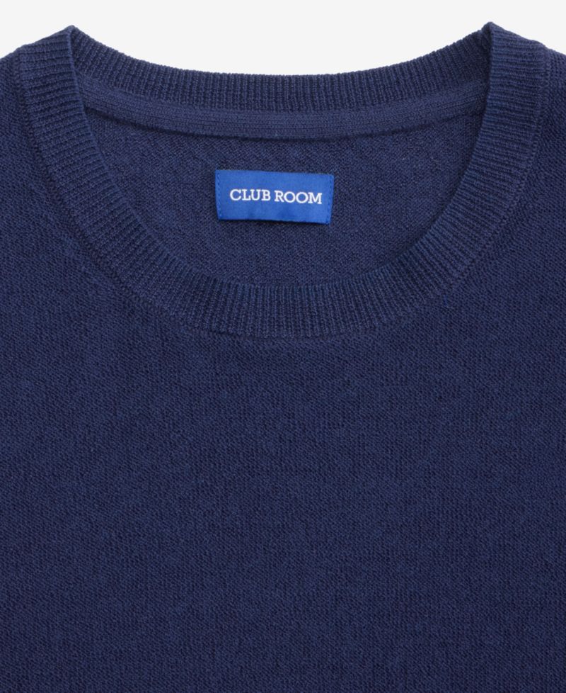 Men's Short-Sleeve Boucle Sweater T-Shirt