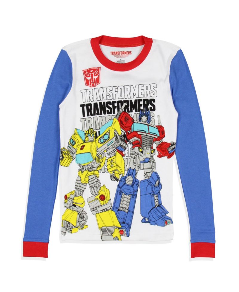 Boys' Optimus Prime And Bumblebee Characters Logo Kids Sleep Pajama Set