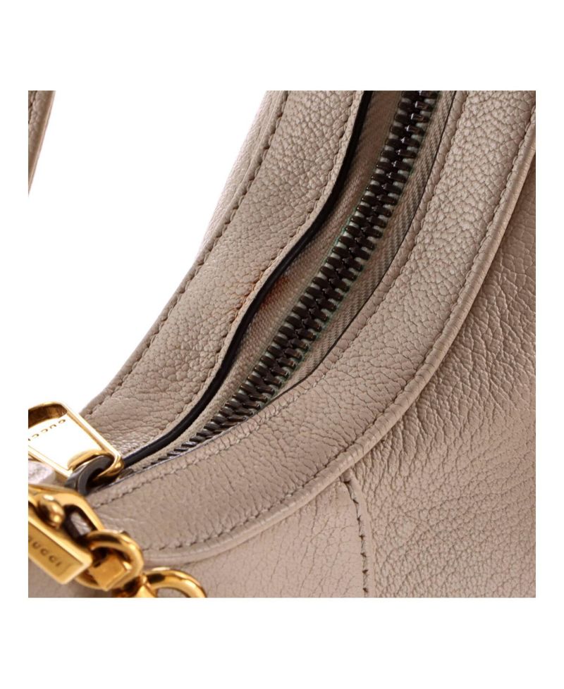 Small Aphrodite Zip Shoulder Bag Leather