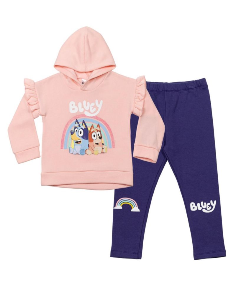 Fleece Hoodie and Leggings Outfit Set