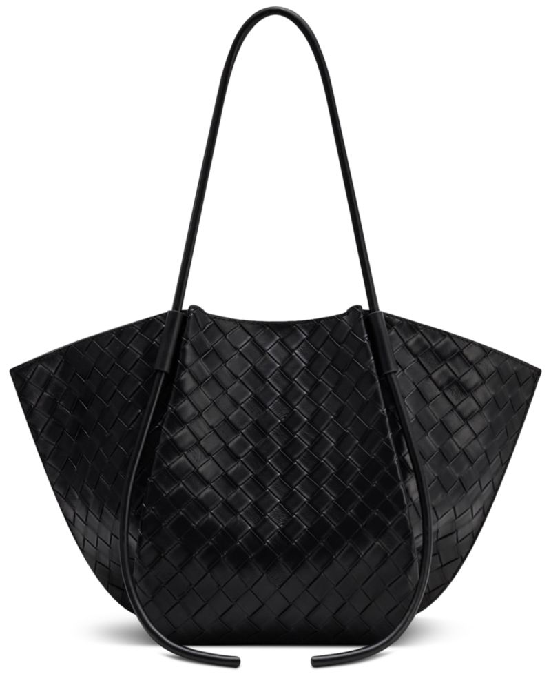 Nala Wide Weave Tote Handbag