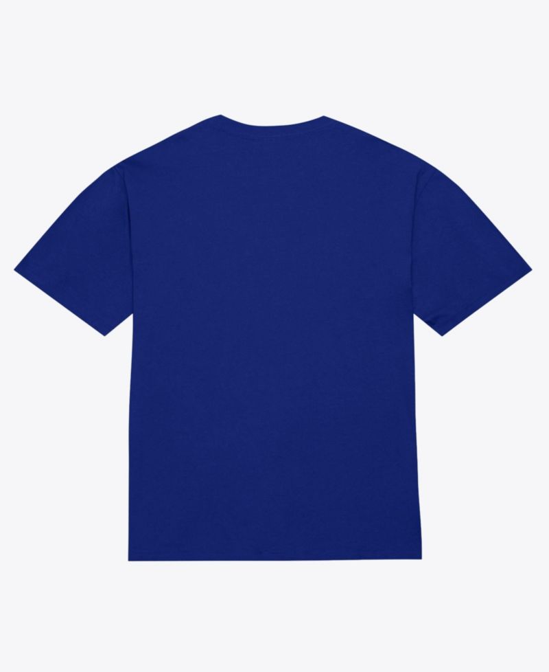 Men's Blue New York Knicks 1973 NBA Finals Champions Net T-Shirt