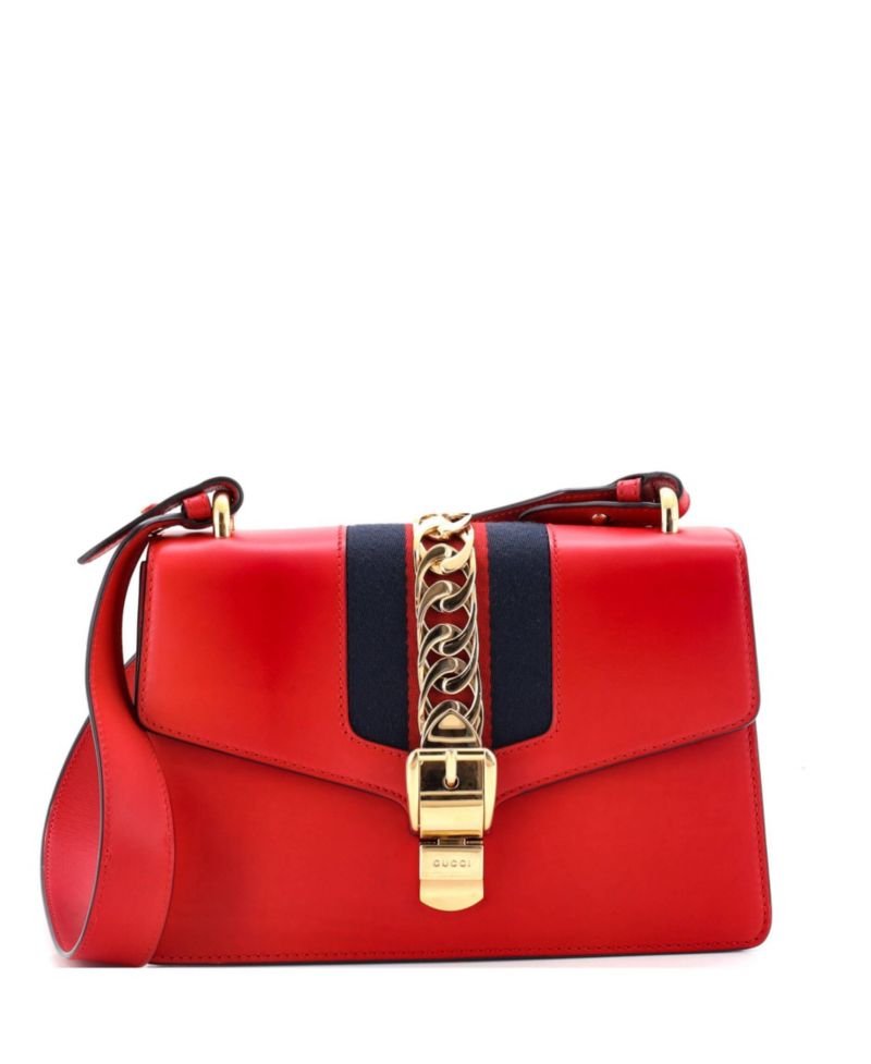 Small Sylvie Shoulder Bag Leather