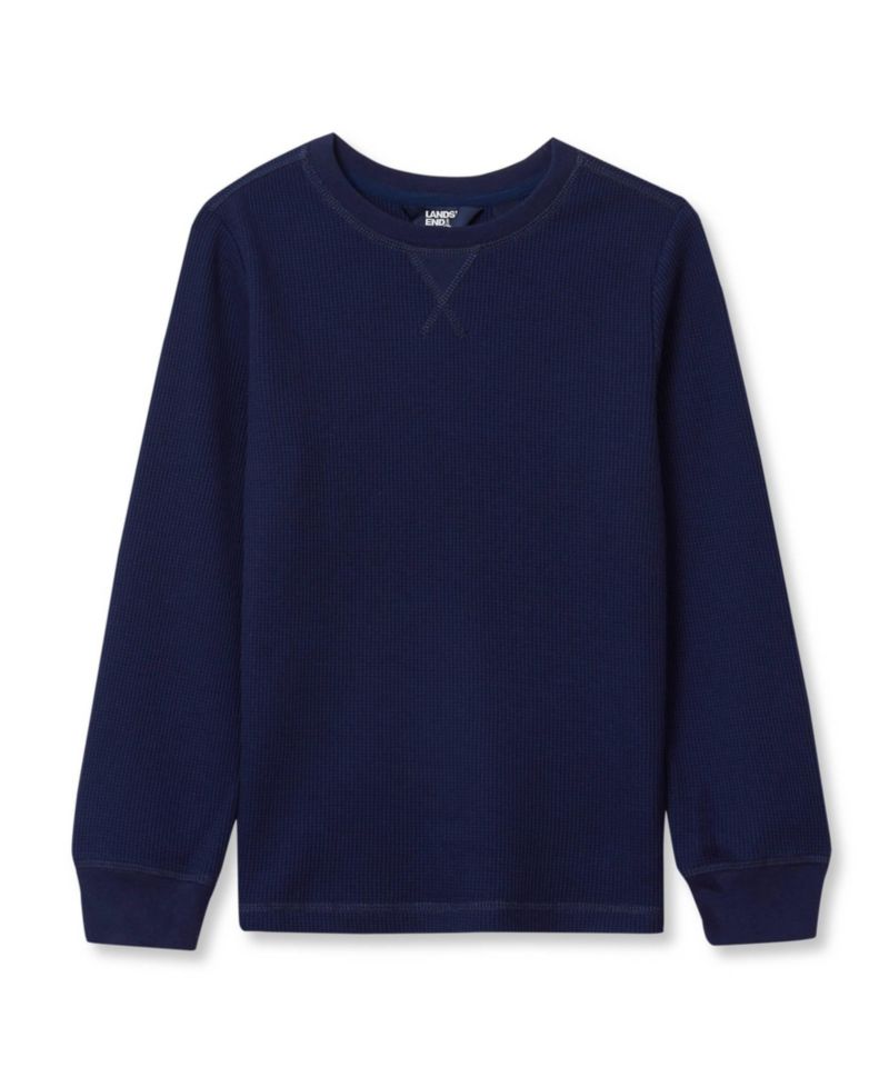 Boys Long Sleeve Waffle Thermal Shirt