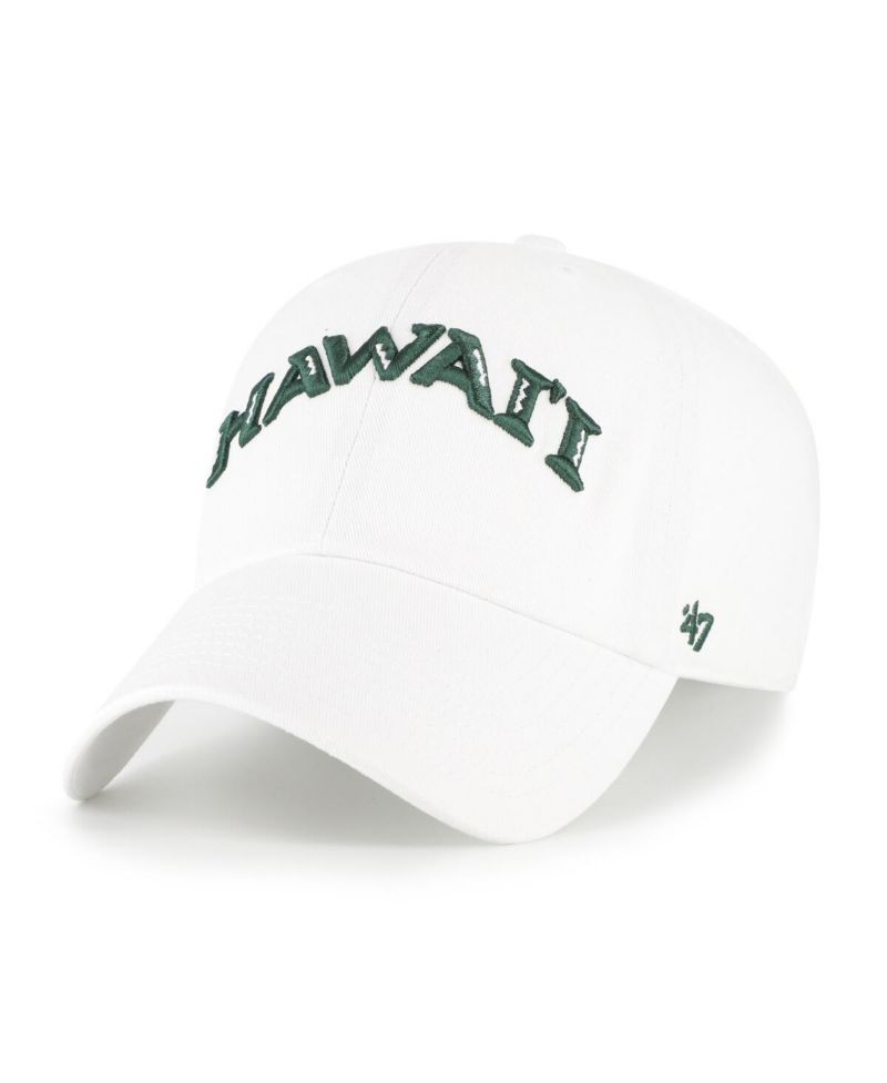 Men's White Hawaii Rainbow Warriors Clean Up Adjustable Hat