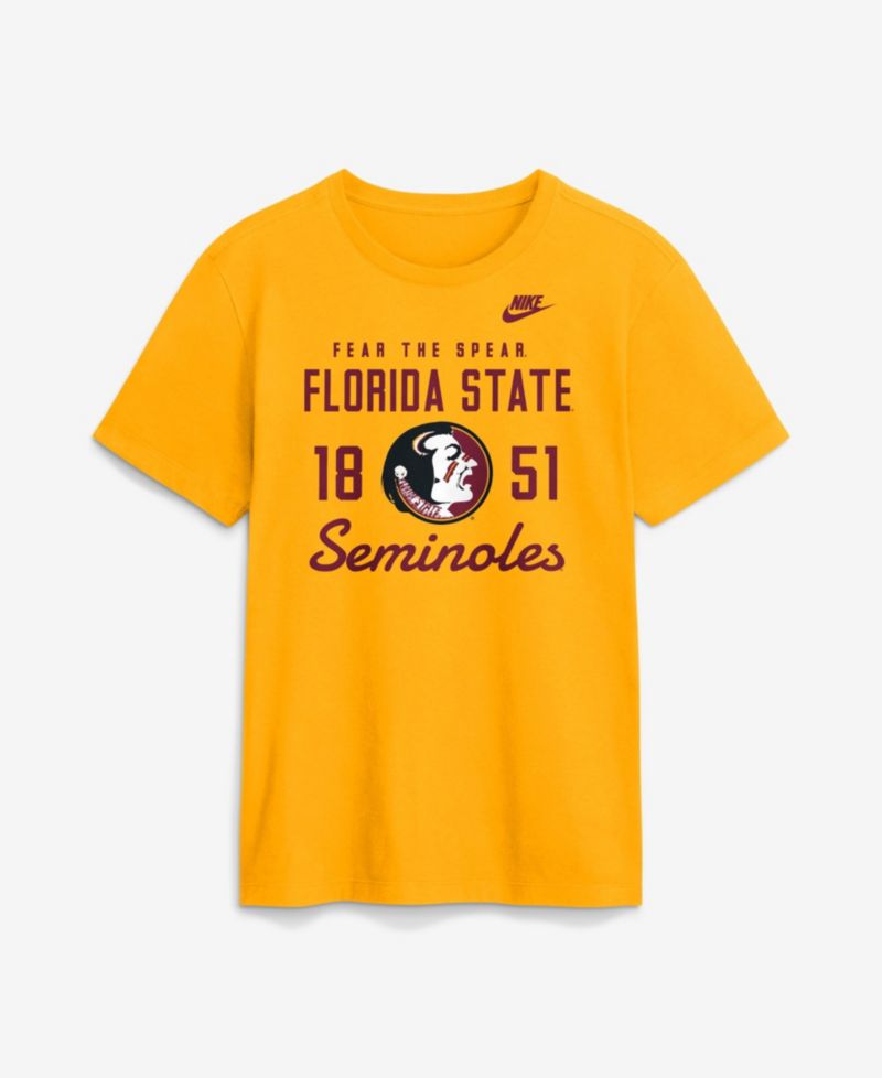 Men's Gold Florida State Seminoles Legacy Stacked Established T-Shirt