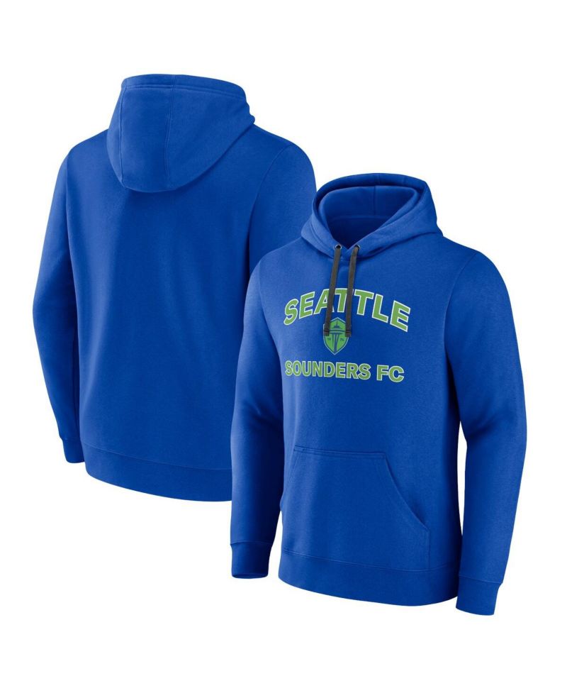 Men's Blue Seattle Sounders FC Heart & Soul Pullover Hoodie