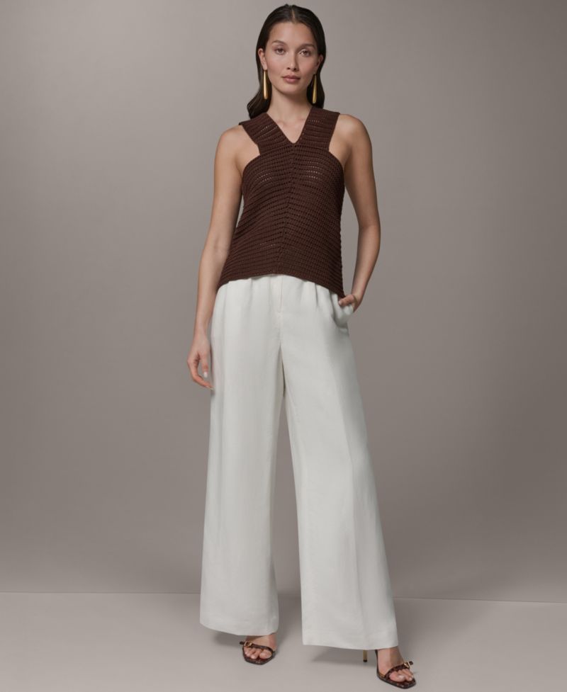 Women's Sleeveless V-Neck Sweater