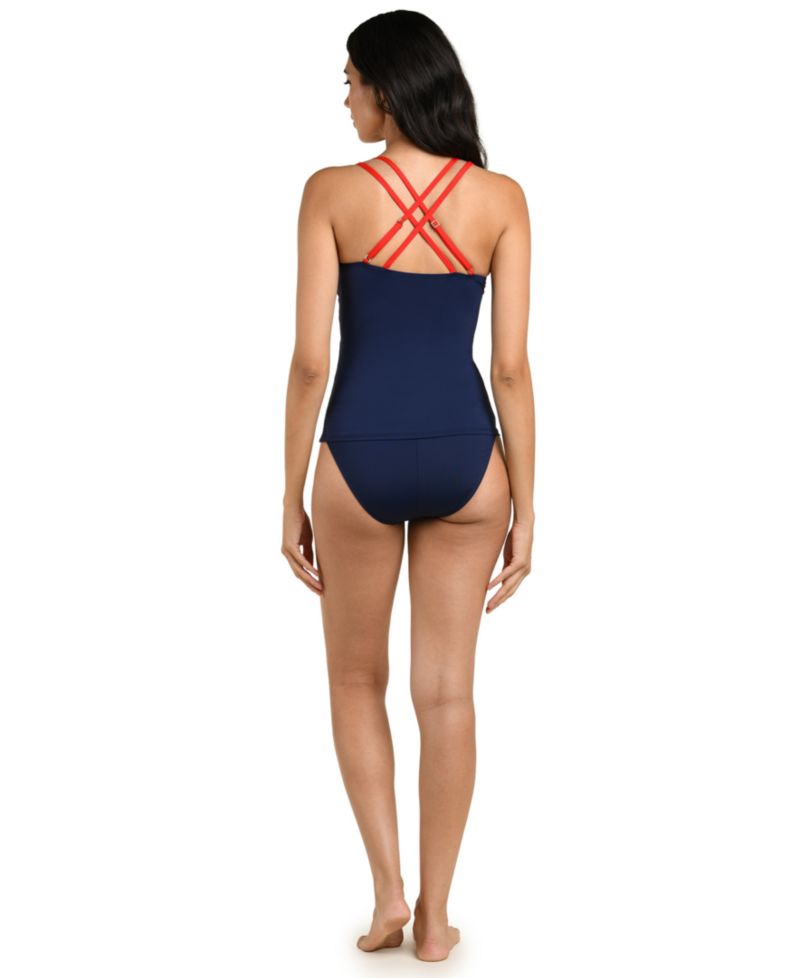 Women's Americana Lace-Up Tankini Top