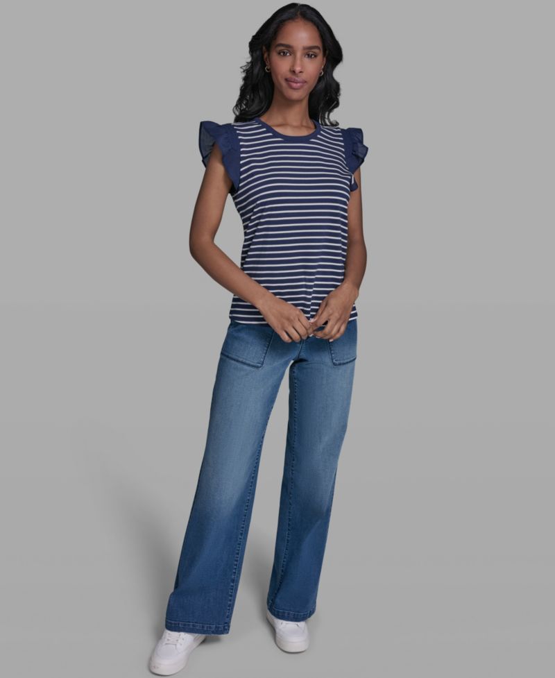 Women's Sleeveless Crewneck Knitted Top