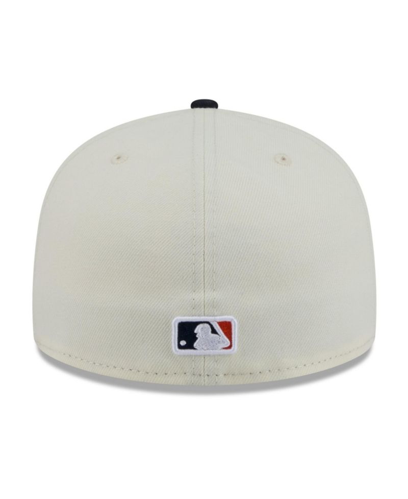 Men's White/Navy Detroit Tigers Blossom 59FIFTY Fitted Hat