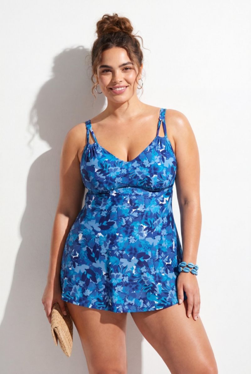 Women's Loop Strap Two-Piece Swimdress