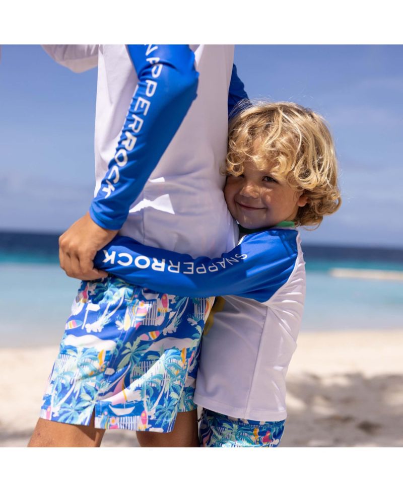 Little Boys Breakwater Beach LS Set