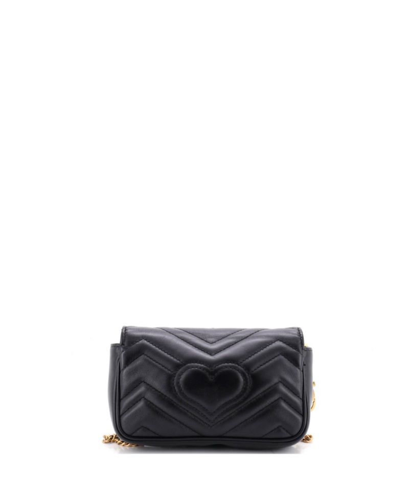 Super Mini GG Marmont Flap Bag Matelasse Leather