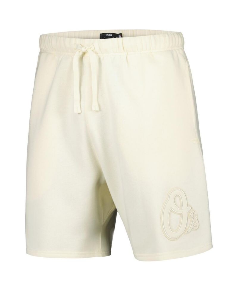 Men's Cream Baltimore Orioles Neutral Fleece Shorts