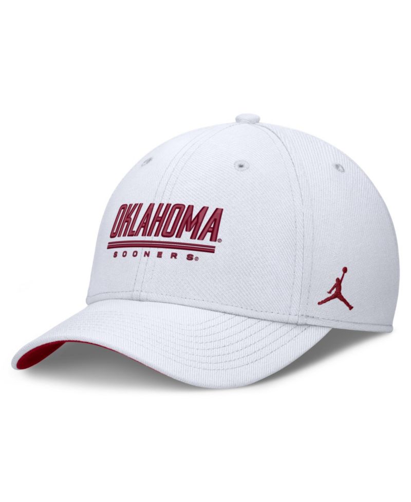 Men's White Oklahoma Sooners Game Day Rise Swooshflex Hat